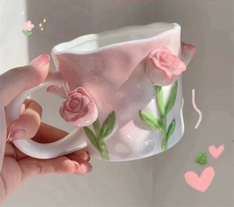 Blood Rose Ceramic Cup: Where Feminist Rage Meets 17th-Century Porcelain Alchemy